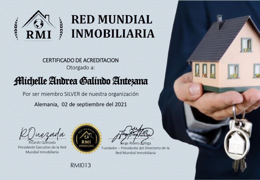 Certificado de Acreditación de Michelle Galindo